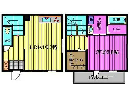 SWEDISH MAISON 元町(1LDK/1階)の間取り写真