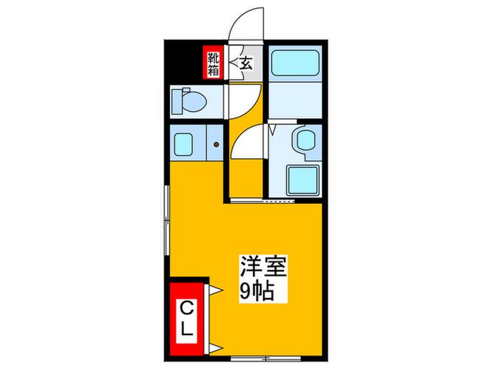 グレイス西山台(ワンルーム/2階)の間取り写真