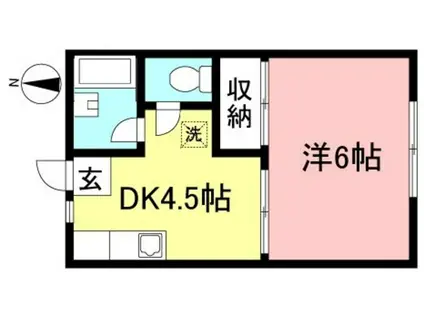 コーポAI(1DK/1階)の間取り写真