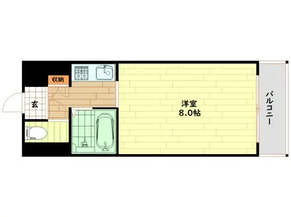 日建CCBUILDING(ワンルーム/6階)の間取り写真