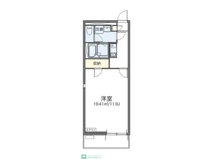 レオネクストモンテチェルキオ(1K/1階)の間取り写真