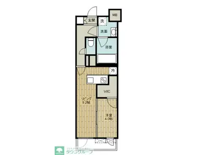 LUMINOUSつつじヶ丘(1LDK/3階)の間取り写真