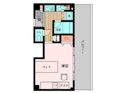 コンフォート荻窪(1K/5階)の間取り写真