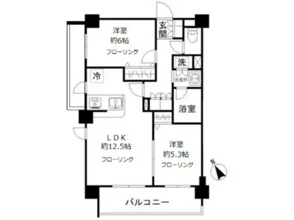 N-STAGE 赤羽志茂(2LDK/7階)の間取り写真