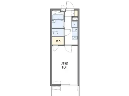 スペランサ明花(1K/2階)の間取り写真