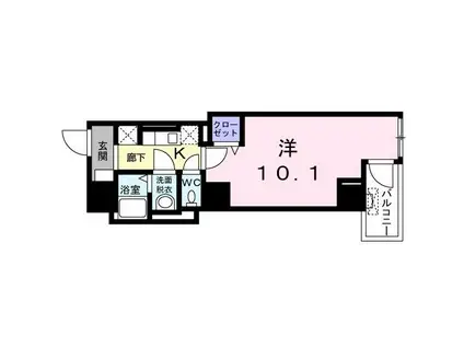 グランドルチェ駒込(1K/4階)の間取り写真