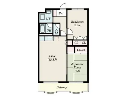 S-FORT新瑞橋(2LDK/2階)の間取り写真
