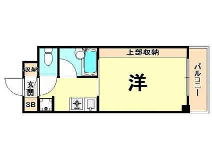 フォレスト西宮(1K/3階)の間取り写真