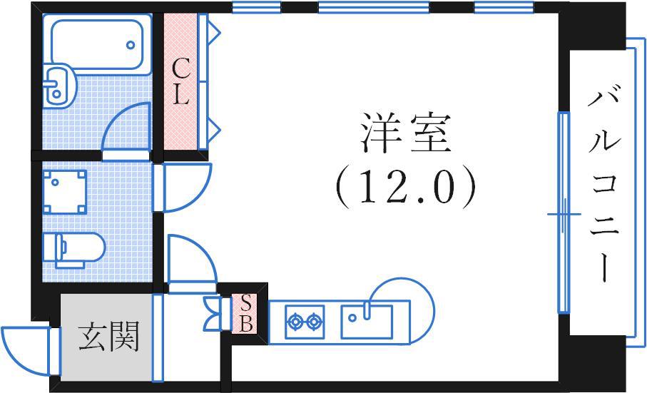 NEO壱番館(ワンルーム/3階)の間取り写真