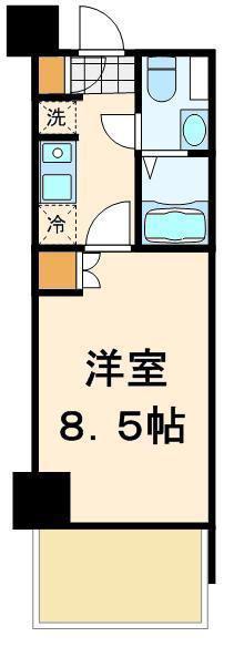 MFPRコート木場公園(1K/10階)の間取り写真