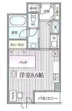 コンフォート荻窪(1K/3階)の間取り写真