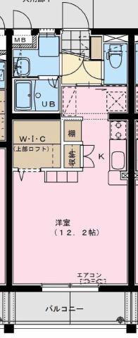 グランツリー(ワンルーム/1階)の間取り写真