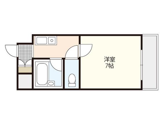 Fビル井口(1K/2階)の間取り写真