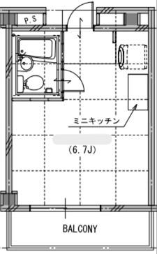 レオノーレ雪谷(ワンルーム/1階)の間取り写真