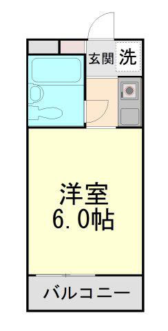 ダイドーメゾン御影III(ワンルーム/3階)の間取り写真
