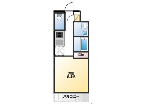 ラメーラ日吉倉(1K/3階)の間取り写真