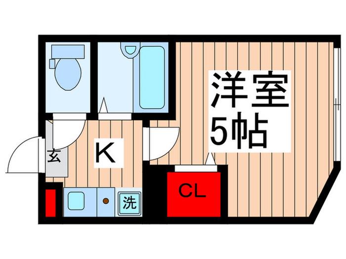 フォレスタ柴又(1K/3階)の間取り写真
