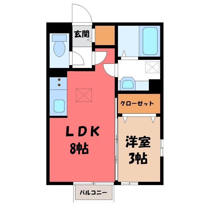 D-DREAM(1LDK/1階)の間取り写真