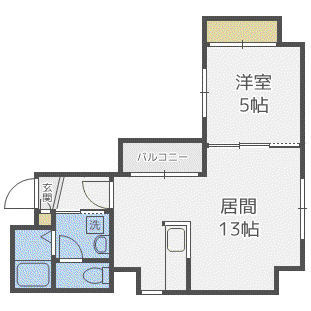 SAISON25(1LDK/1階)の間取り写真