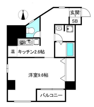 アーカンシエル(1K/7階)の間取り写真