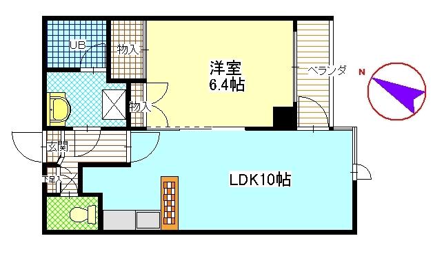グランサンク(1LDK/2階)の間取り写真