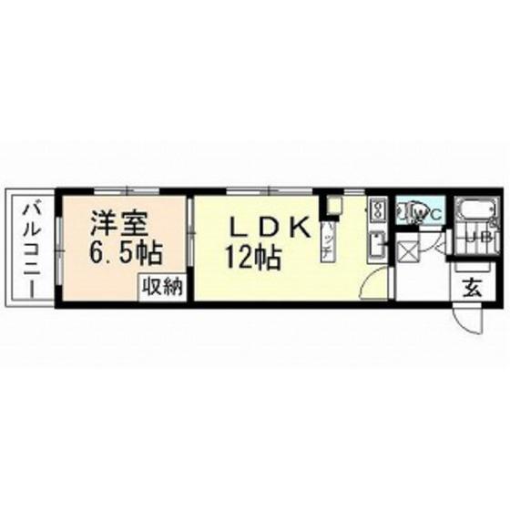 ジョイナス大町(1LDK/3階)の間取り写真