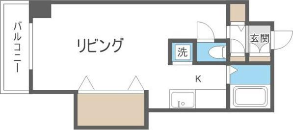 PARK AVENUE NAKAJIMA(1K/9階)の間取り写真