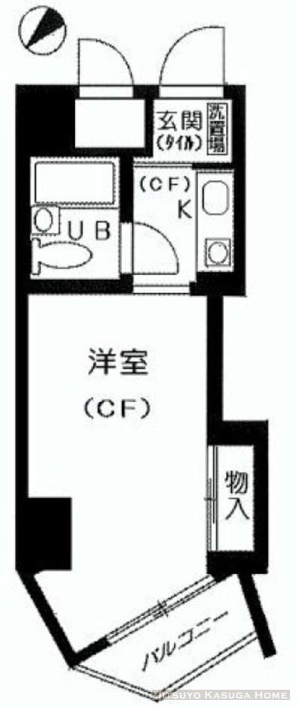 パールシティ小石川(ワンルーム/5階)の間取り写真