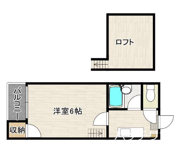 MT室見(1K/2階)の間取り写真