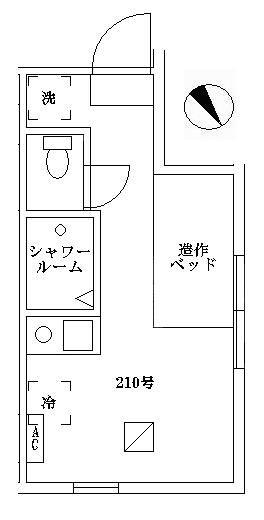 LANE COVE 志村坂上(ワンルーム/2階)の間取り写真