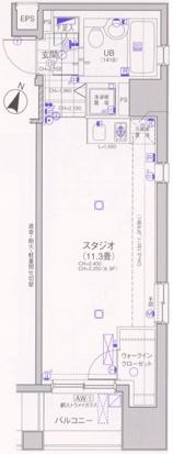 日神デュオステージ笹塚西館(ワンルーム/5階)の間取り写真