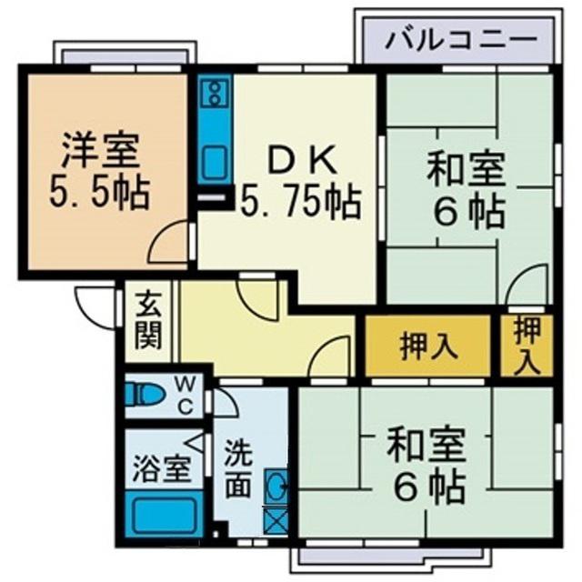 レジデンス89(3DK/1階)の間取り写真