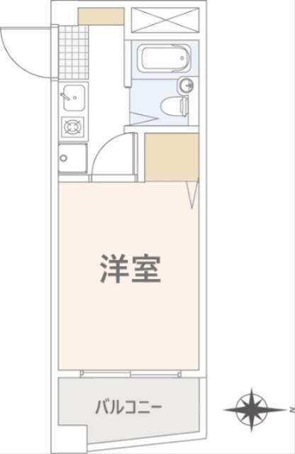 M-STAGE・I(1K/3階)の間取り写真