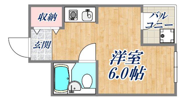 BILLIONHILLS(ワンルーム/1階)の間取り写真
