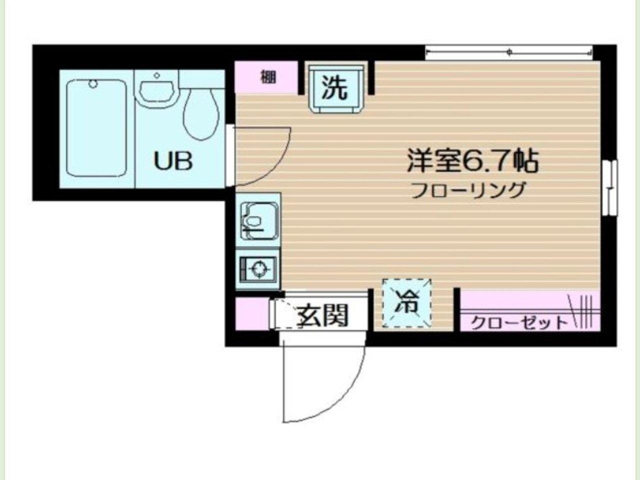 フェリーチェ東高円寺I(ワンルーム/2階)の間取り写真