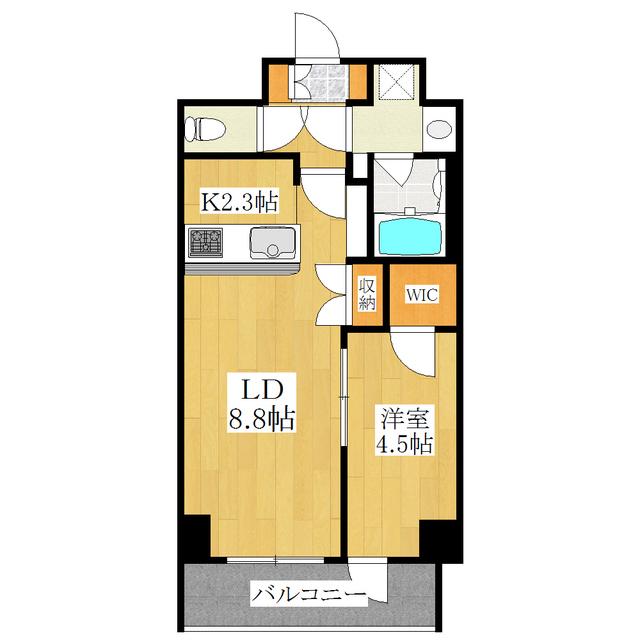 ビィ・フォルマ尾久(1LDK/6階)の間取り写真