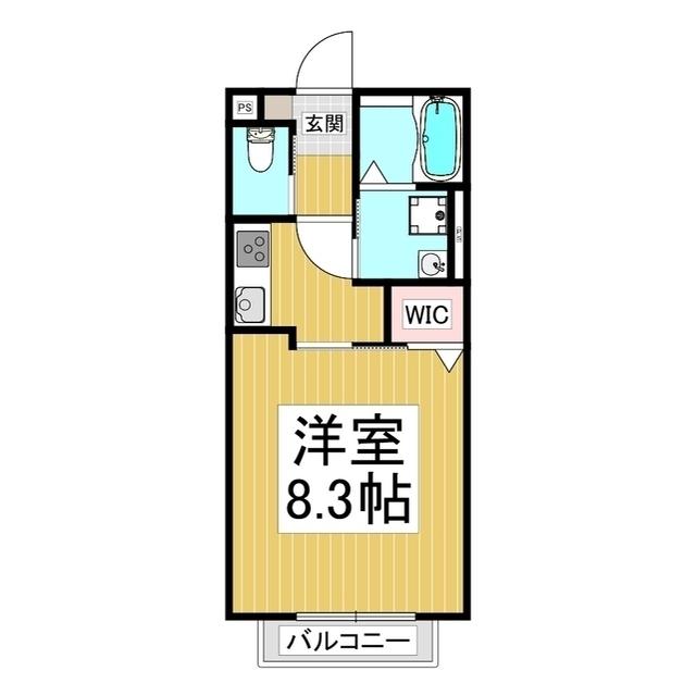 アベニール リオ(1K/1階)の間取り写真