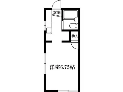 町田ロイヤルハイツVIII(1K/1階)の間取り写真