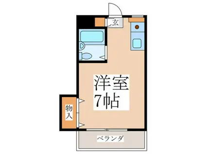 メゾンド・ティファニーI(ワンルーム/1階)の間取り写真