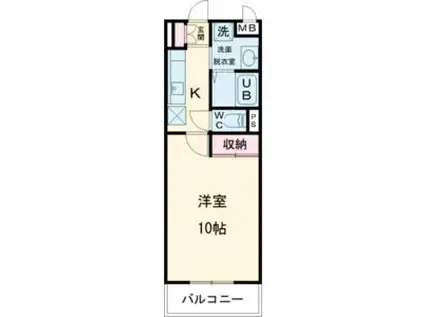 PLUMERIA SHIRASUKA(1K/3階)の間取り写真