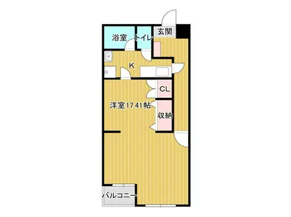 ARCO10(1K/4階)の間取り写真