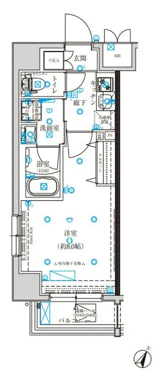 クレイシア板橋蓮沼 12階階 間取り