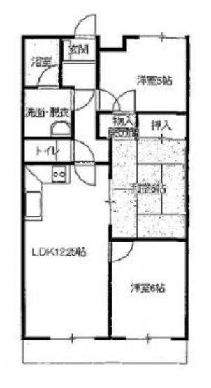 アルカディア曳馬(3LDK/2階)の間取り写真