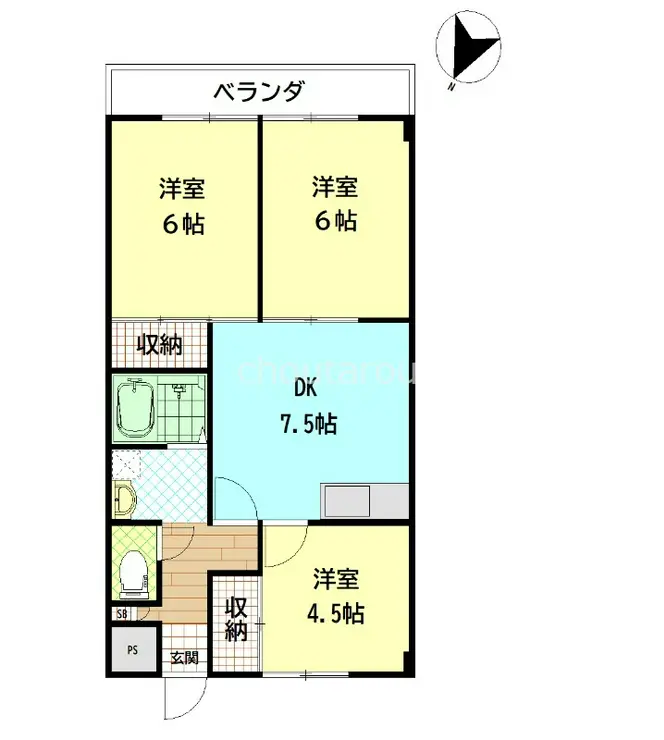 ヴィバシティ寿 2階階 間取り