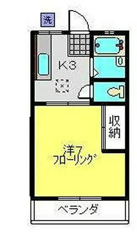 グローバルパレス三ツ境 1階階 間取り