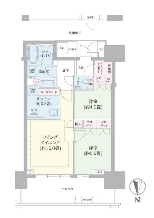 ベイズタワー&ガーデン 11階階 間取り