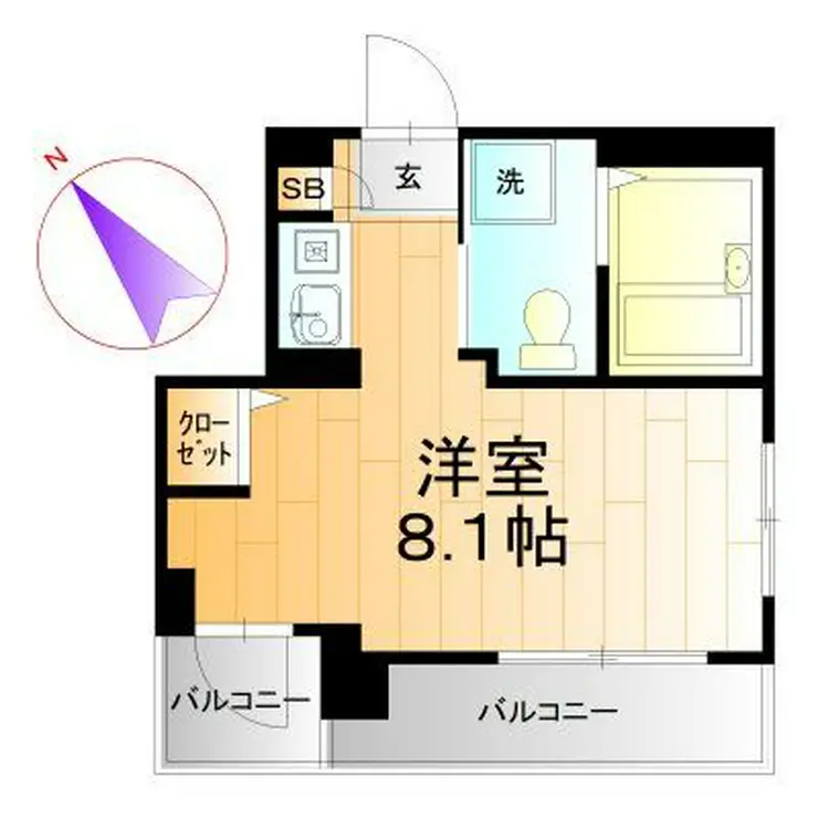 ナカダレジデンスII 4階階 間取り