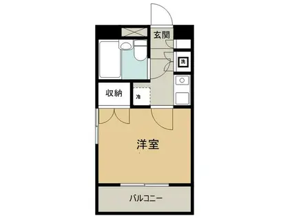 ワコーレ東村山(1K/1階)の間取り写真