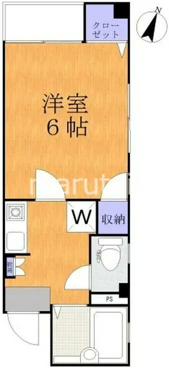 グルワール中原 4階階 間取り