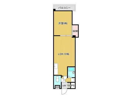 エメロード91(1LDK/3階)の間取り写真
